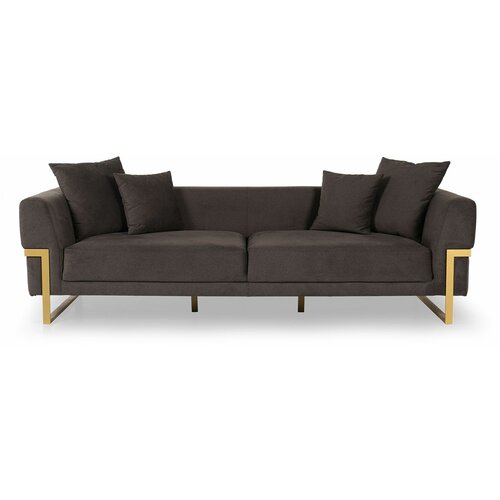 Atelier Del Sofa magenta dark brown 3-Seat sofa Slike