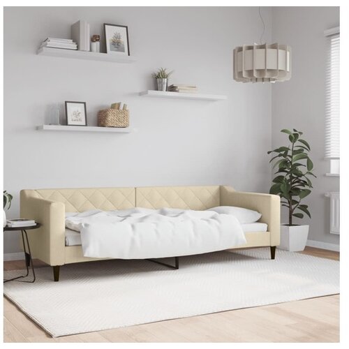 vidaXL Dnevni krevet krem 80 x 200 cm od tkanine Cene