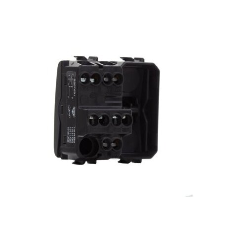 GEWISS GW12101 reversing switch 1P 250V ac - 16AX - neutral - 2 modules - satin black - chorusmart Cene