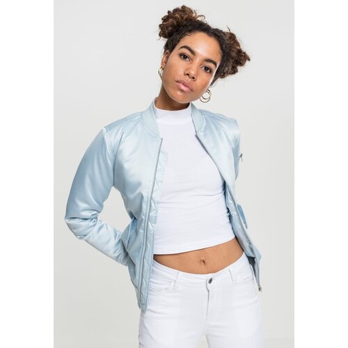 Urban Classics Women's satin jacket Bomber jacket babyblue Cijene