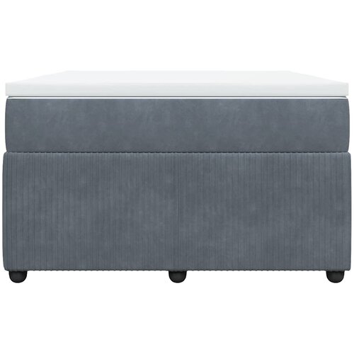Box spring krevet s madracem tamnosivi 120 x 200 cm bar&amp;scaron;unasti Slike