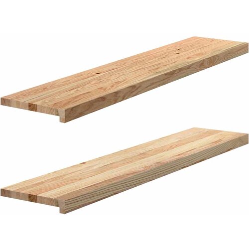  Prozorske klupice 2 kom 120x30x2 cm netretirane masivne hrast Slike
