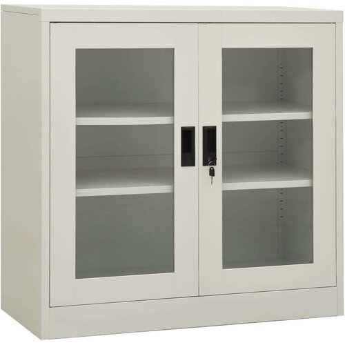 vidaXL uredski ormarić svjetlosivi 90 x 40 x 90 cm čelični Cene