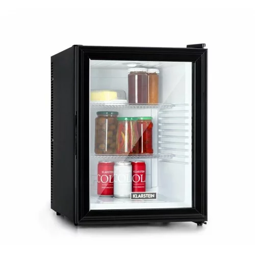 Klarstein Brooklyn 42, mini hladilnik, s steklenimi vrati, LED osvetlitvijo, policami