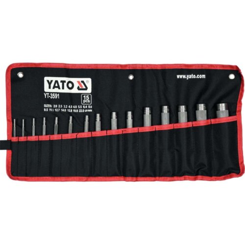 Yato YT-3591 Set zumbi, 2-22mm, 15 delova Slike