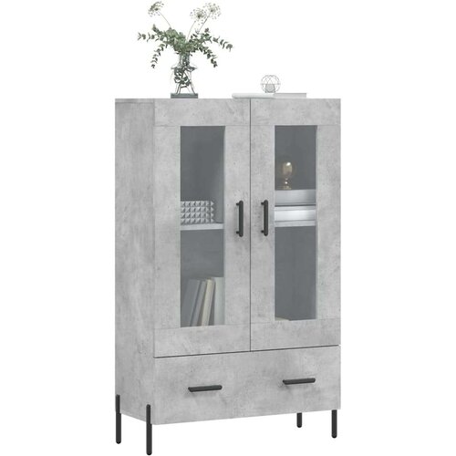  Visoka komoda boja betona 69 5 x 31 x 115 cm konstruirano drvo Slike