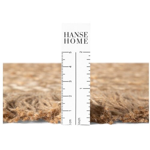 Hanse Home Obojestranska/ročno tkana okrogla preproga iz jute v naravni barvi &amp;oslash; 200 cm Nuru &amp;ndash; Slike