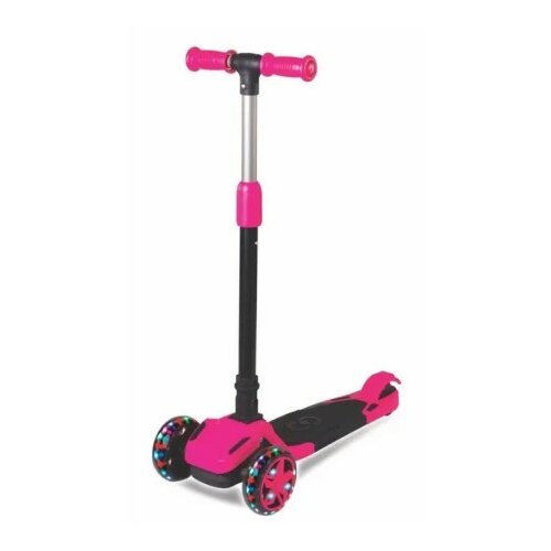 Furkan trotinet tulpar foldable scooter w/led light(pink) ( FR59342 ) Slike