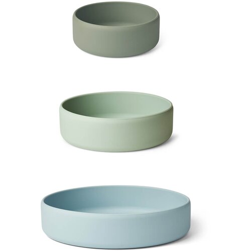 Liewood set 3 skledic iz silikona audrey green multi mix Cene