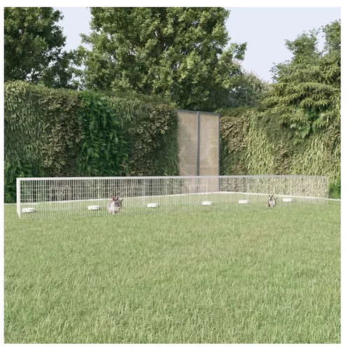  5-delna ograda za zajce 541x109x54 cm pocinkano železo