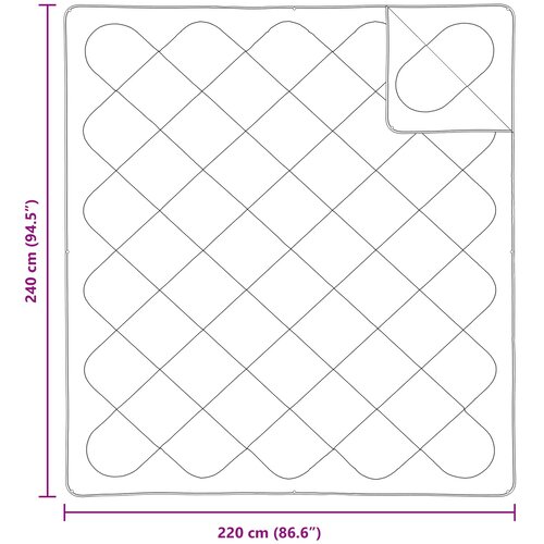  Poplun s jastukom 3 kom. Bijelo Mikrofibra Bijela 240 x 220 cm,50 x 50 cm Slike