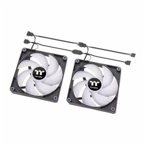 Thermaltake CT140 argb pc cooling fan 2 pack, fan, 14025, pwm 5001500 rpm Slike