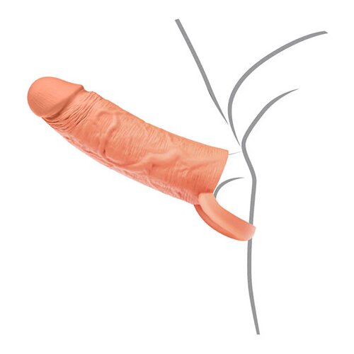 Inferno Penis Sleeve Liquid Silicone Ring 20cm Skin Slike