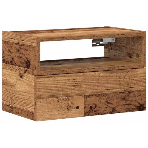  Zidni noćni ormarić staro drvo 45x26x28,5 cm Slike