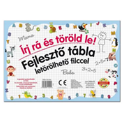 Mađarski proizvođač Ploča za crtanje sa flomasterom: Oblici - D-Toys Cene