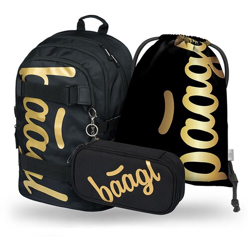 BAAGL Prvošolski set Skate Gold (3-delni) Cene