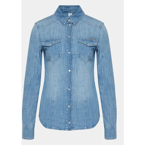 Liu Jo Jeans srajca Camicia M/L Cover UXX046 D4051 Modra Slim Fit