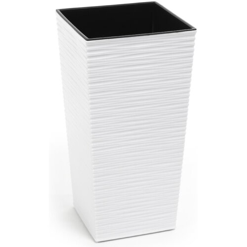 Plana Visoka četvrtasta posuda za biljke (Plastika, Boja: Bijela, Š x V: 25 x 46,5 cm) Cijene