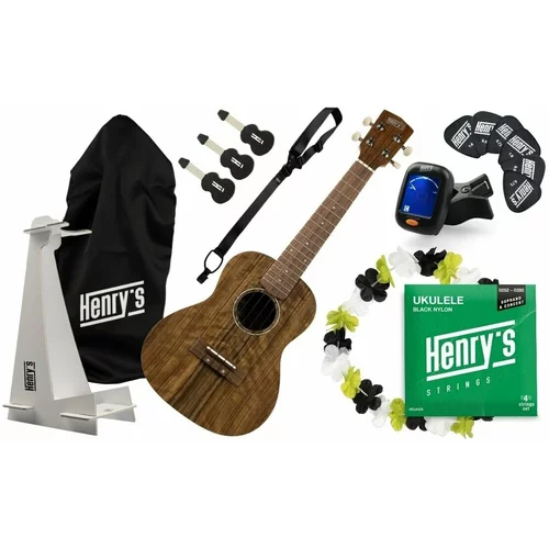 Henry's HEU10MCFP Koncertne ukulele Natural