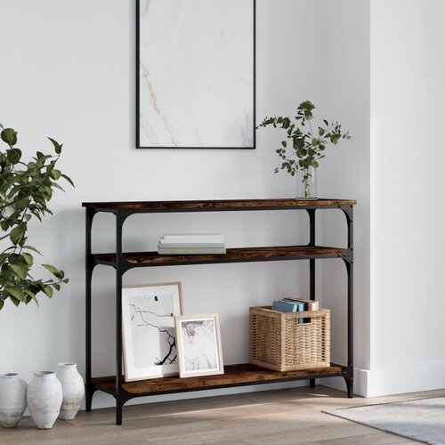  Konzolni stol boja hrasta 100x29x75 cm od konstruiranog drva Cijene