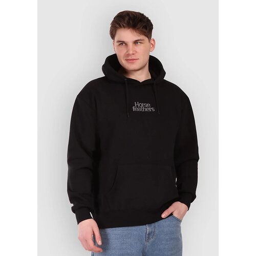 Horsefeathers Darby Pulover black Cene