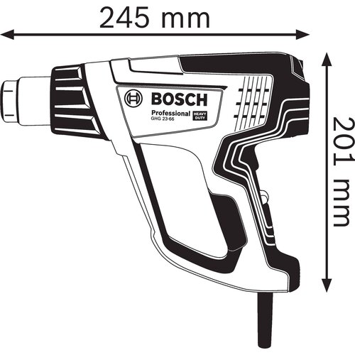 Bosch ghg 23-66 fen za vreli vazduh sa setom difuzora (mlaznica) (06012A6301) Slike