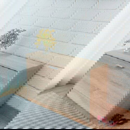  Klupa za Pohranu Obuće Hrast 80x24x45 cm Slike