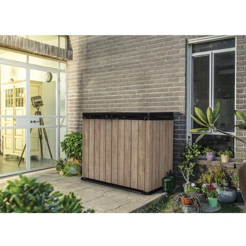 Keter Rjava plastična vrtna &amp;scaron;katla za shranjevanje Deco &amp;ndash; Slike