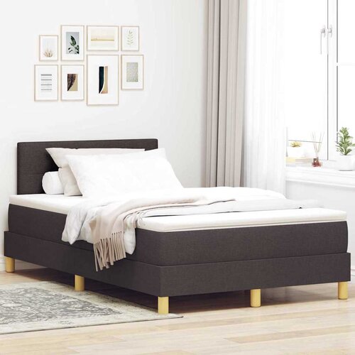  s opruga kutije Tamno smeđa 120 x 200 cm tkanina Cene