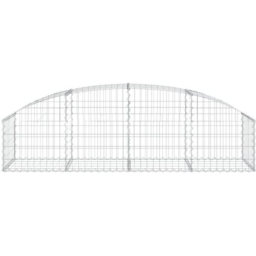  Gabionska ko&amp;scaron;ara s lukom 200x50x40/60 cm pocinčano željezo Slike