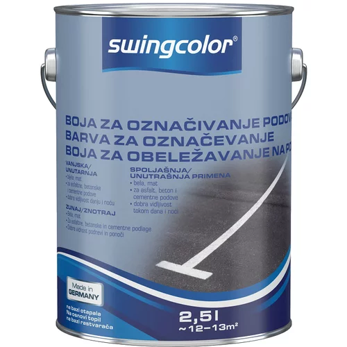 SWINGCOLOR barva za talne oznake (barva: bela; 2,5 l)