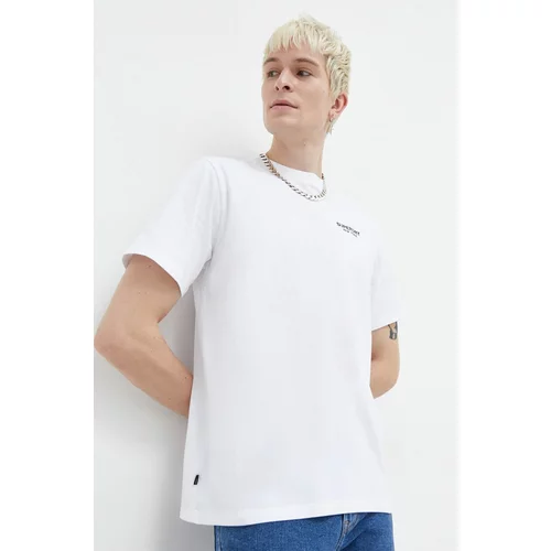Superdry Bombažna kratka majica moški, bela barva