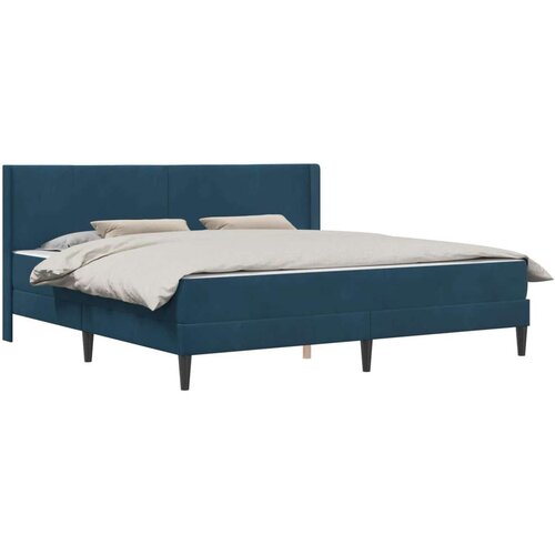  Okvir kreveta s madracem s uzglavljem 2 pcs Plava Bar&amp;scaron;un - Plava 200 x 200 cm Slike
