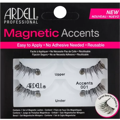 Ardell Magnetic Accents 001 magnetne trepalnice 1 ks odtenek Black
