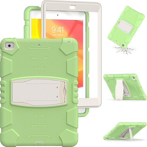 NIKCORP Ovitek za iPad Mini 6, robusten za&amp;scaron;čitni ovitek s stojalom, tridelna konstrukcija iz silikona in plastike, zelena barva, (5000139278) Slike