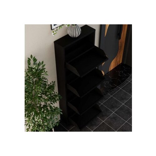 Hanah home Cipelarnik, 50x136x15 cm, Crni Slike