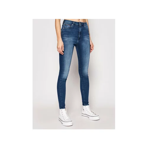 Tommy Jeans Jeans hlače Sylvia DW0DW09215 Modra Super Skinny Fit