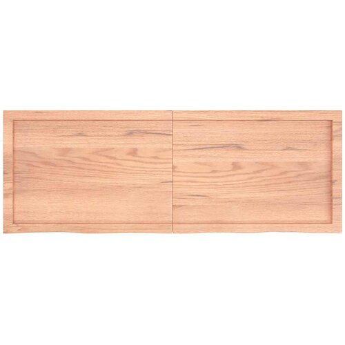  Kupaonska radna ploča svjetlosmeđa 140x50x(2-4) cm masivno drvo Slike