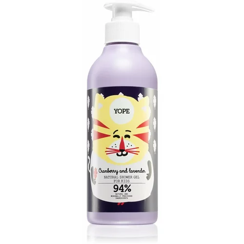 Yope Cranberry & Lavender intenzivni vlažilni gel za prhanje za otroke 400 ml