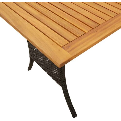  6-dijelni set vrtnih sofa s jastucima crni od poliratana Crna 177 x 70 x 68 cm Slike