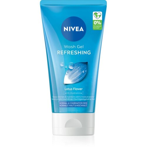 Nivea Refreshing osvježavajući gel za či&amp;scaron;ćenje za normalnu i mje&amp;scaron;ovitu kožu lica 150 ml Slike