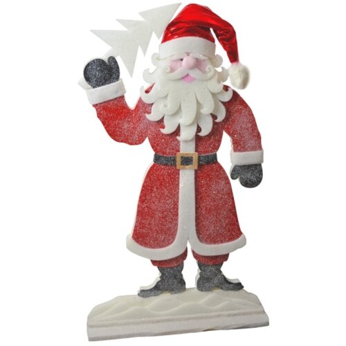 Festa Deda Mraz sa postoljem Novogodišnja dekoracija155 cm Cene