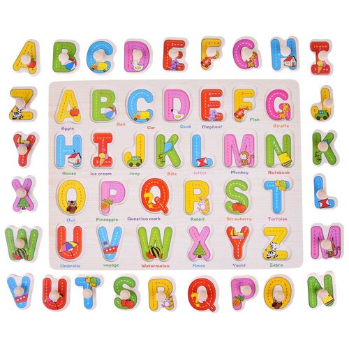  Drvene puzzle English 2u1 Slike