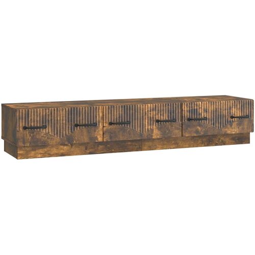 TV omarica Dimljen hrast 147 x 34,5 x 27 cm Inženirski les, (5000210233) Cene