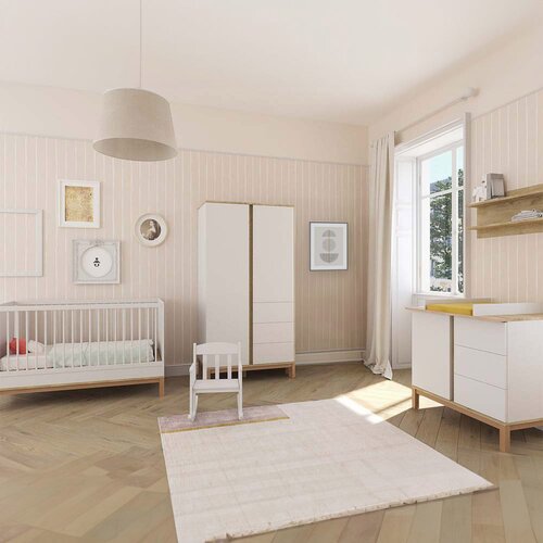 Faktum dječja soba Loop - 5 elemenata, White - Oak Cene