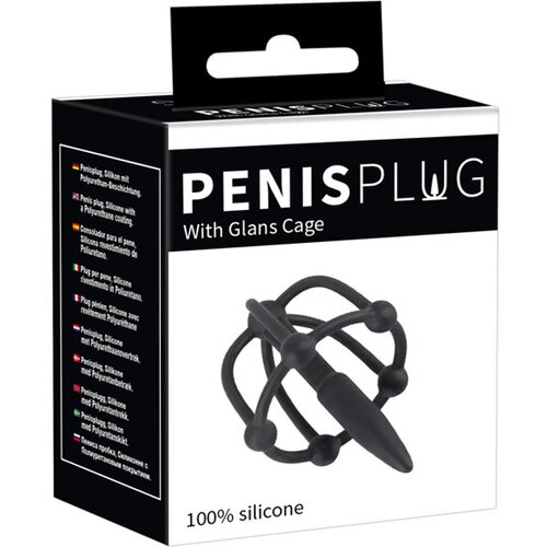 You2Toys Penis Plug with Glans Cage Black Slike