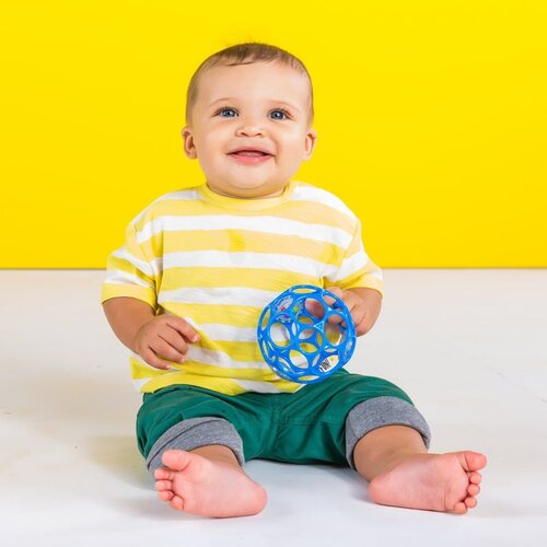 OBALL Rattle ropotuljica Blue 0m+ 1 kos Slike