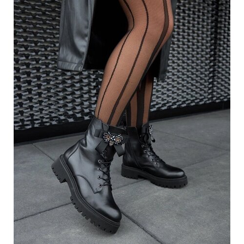 D/CEO Gemre Black leather insulated boots Karino Slike