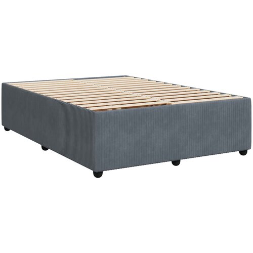  Boxspring krevet s madracem Tamnosiva 160 x 200 cm Bar&amp;scaron;un Slike