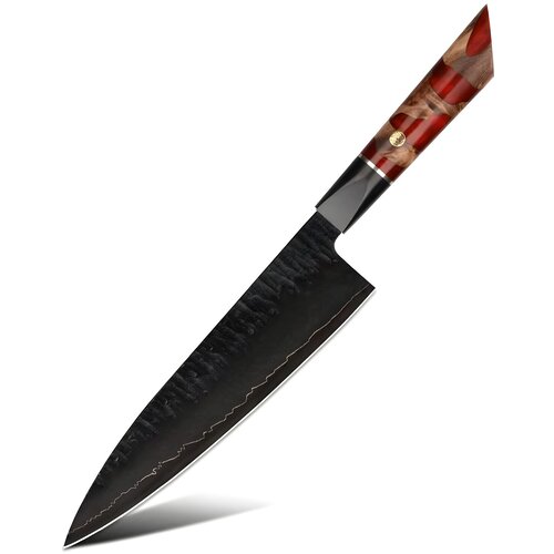 IZMAEL Damaskovski kuhinjski nož EN-37396 - Chef / Crvena / Smeđa Cene